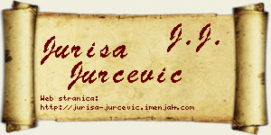 Juriša Jurčević vizit kartica